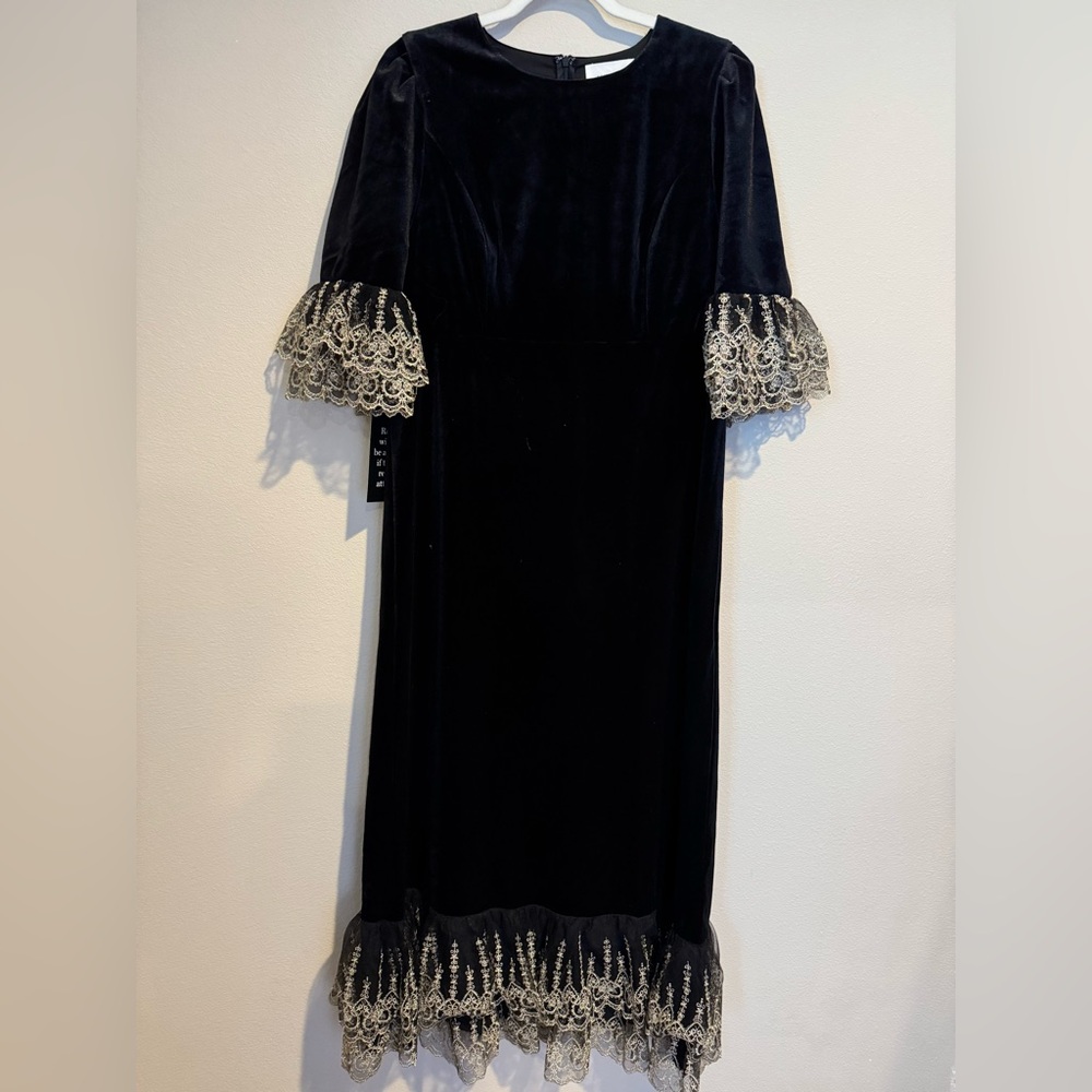Tuckernuck Black Velvet Lillith Dress - Picture 6 of 9